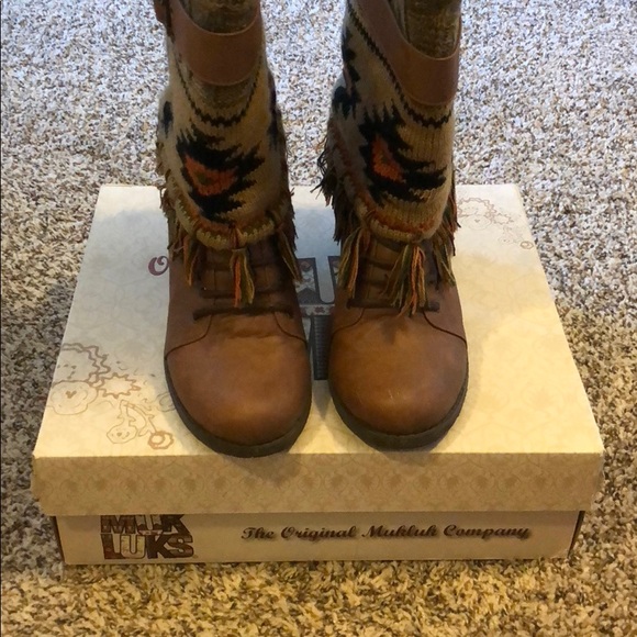 New! Muk Luk Sweater Boots - Picture 4 of 4